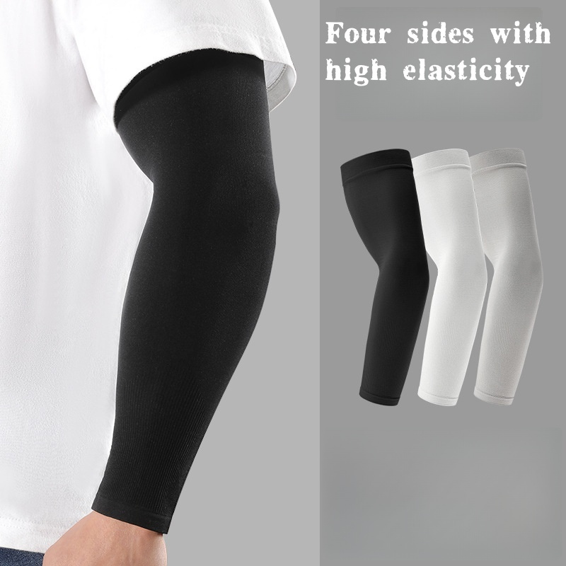 Cycling Gear - 2pcs Ice Silk Arm Sleeves, Breathable