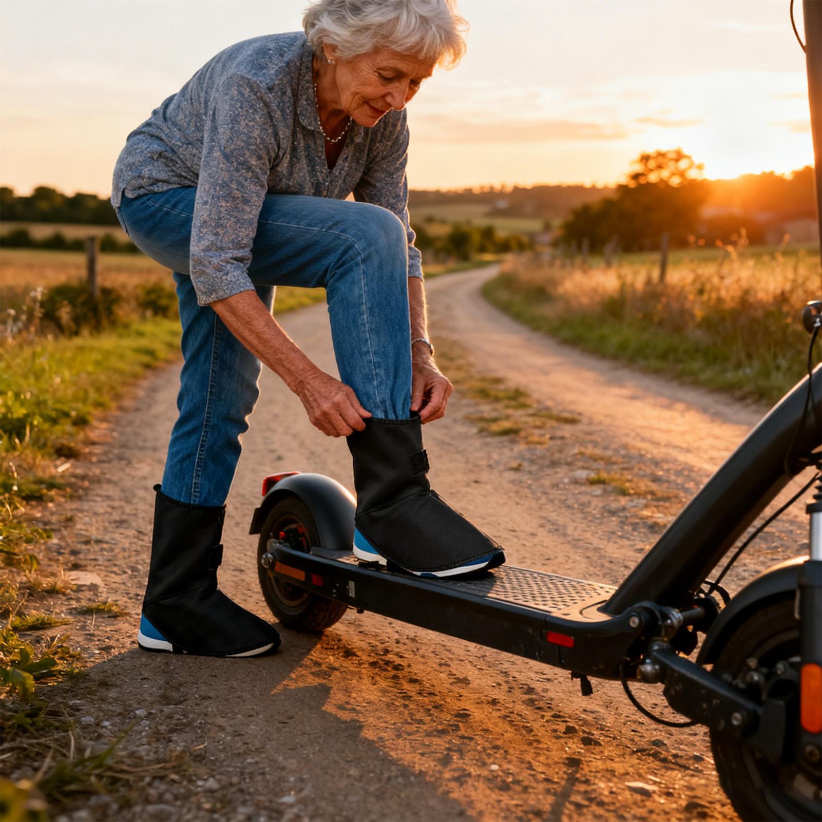 Cycling Gear For Winter - Waterproof Cycling Shoe Covers Warm Foot