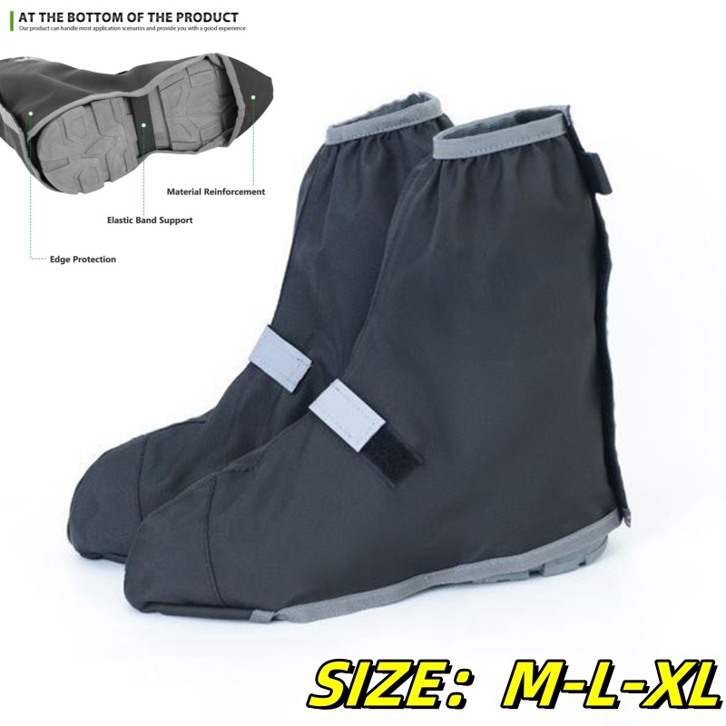 Cycling Shoe Covers - Durable Oxford Waterproof Rain Boot Shoes