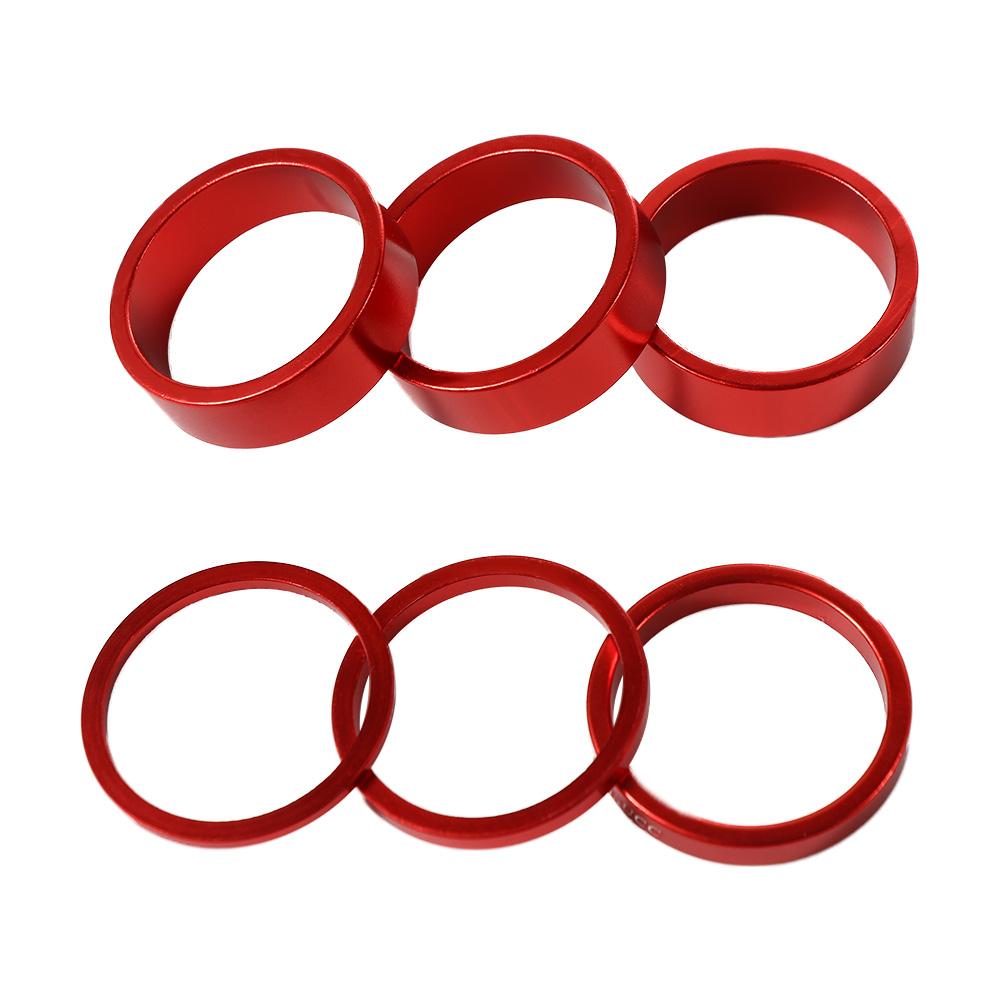 Bike Stem Riser - 6pcs/set Headset Riser Aluminum Alloy MTB