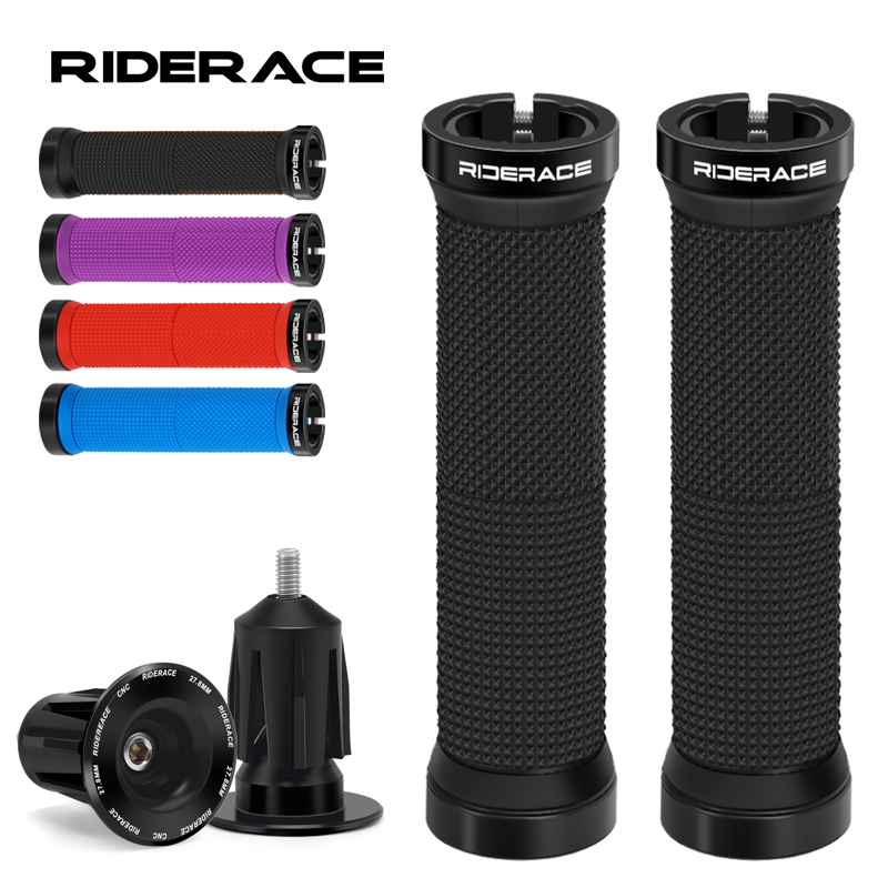 Junior Cycling Gear - 1Pair Bike Grip With End Cap