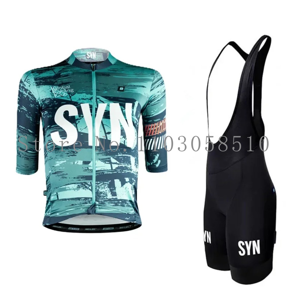 Junior Cycling Gear - SYN Jersey Men's Bib Sponge Cushion