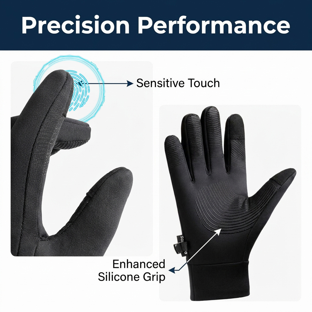 Winter Sport Gloves for Men, T - Cycling Gear Weather recension och pris