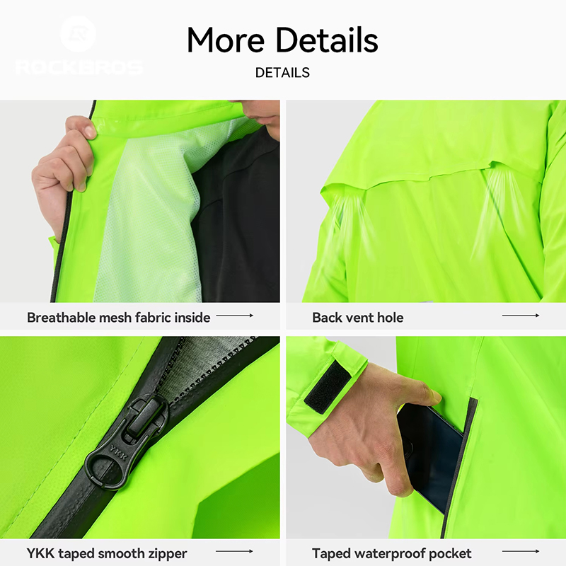 ROCKBROS Cycling Raincoat All- - Cycling Gear Women Sale recension och pris