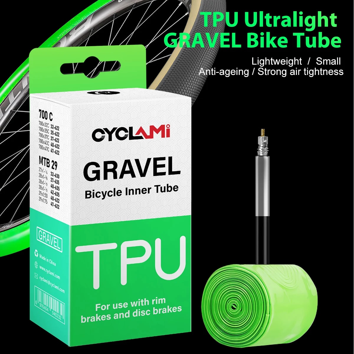 CYCLAMI Ultralight Road MTB 29 - Gravel Bike Tires recension och pris