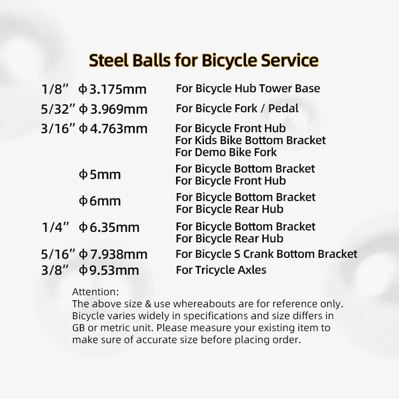 144/20pcs Bicycle Steel Balls  - Mtb Pedals recension och pris