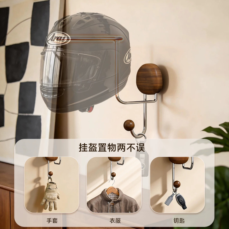 Wall Mount Helmet Storage Rack - Cycling Gear Holder recension och pris