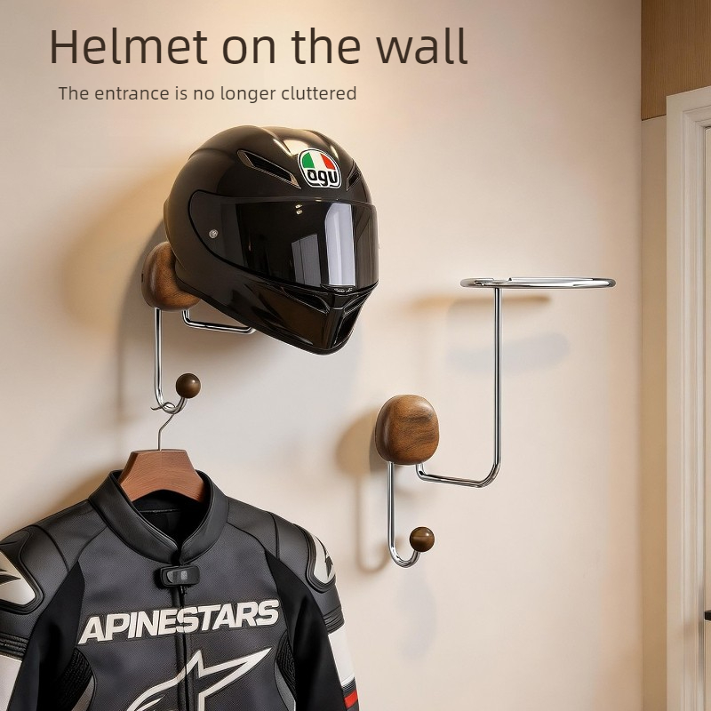 Wall Mount Helmet Storage Rack - Cycling Gear Holder recension och pris