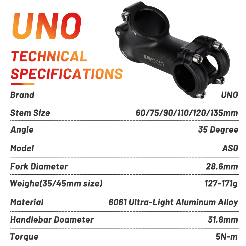 UNO Aluminum Alloy Bike Stem R - Bike Stem Riser recension och pris